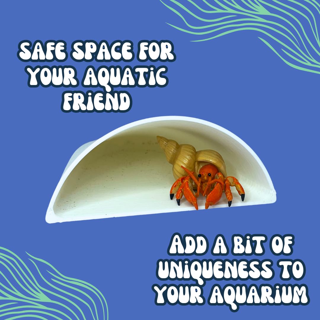 REEFSHAPE Aquarium or Terrarium Pocket Cave | Minimalist Shelter Cave for Fish, Shrimp, Reptiles, Amphibians, & More! | Made in USA