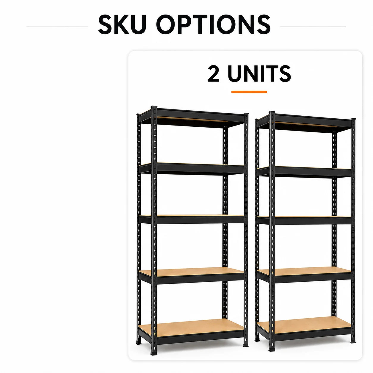 27.6"W x 60"H 5-Tier Garage Shelving Unit,