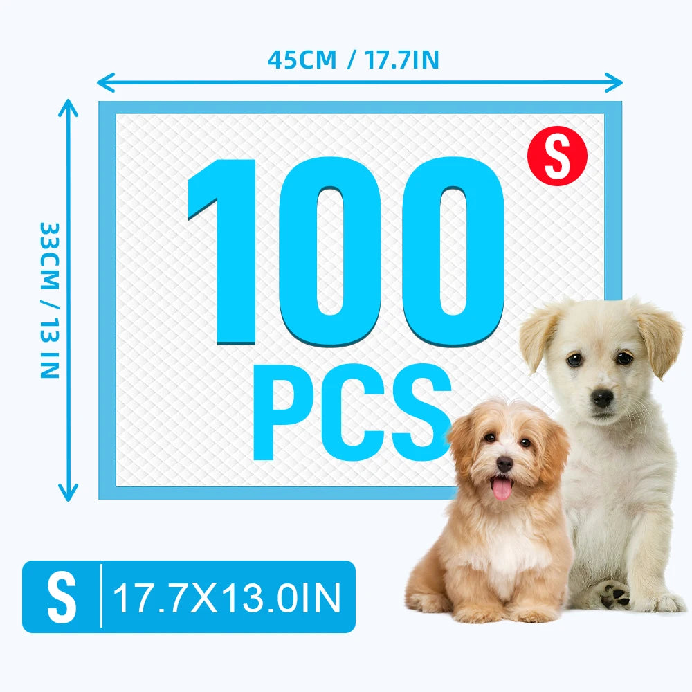 100pcs Super Absorbent Pet Training Pads,