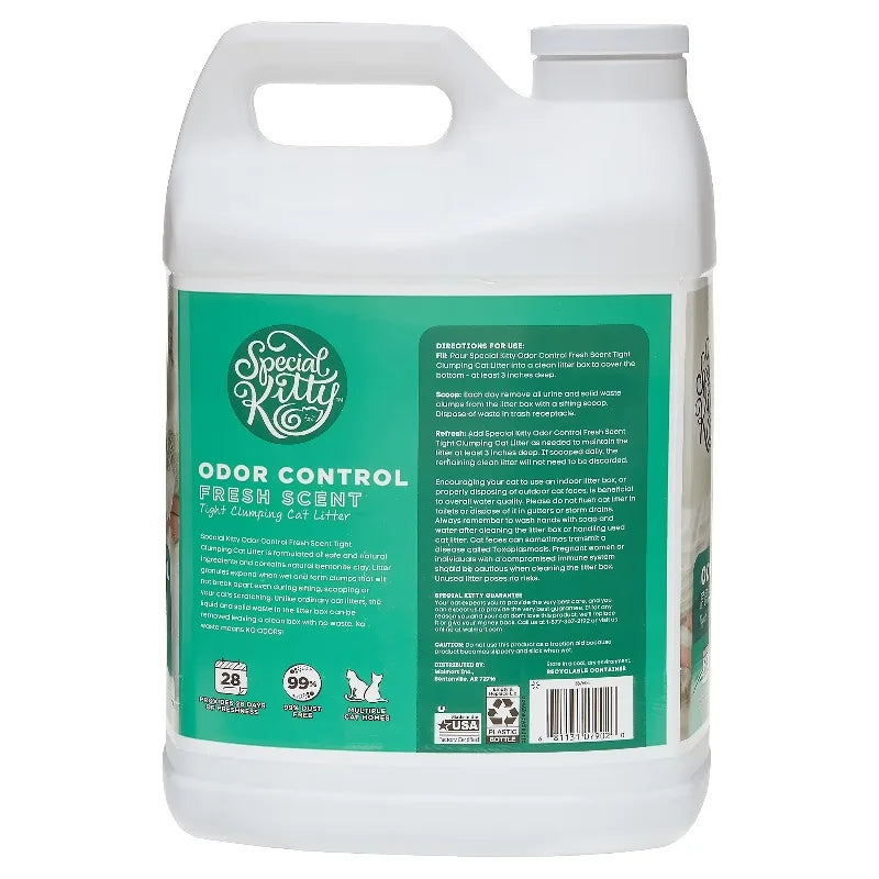 (2 pack) Clumping Clay Cat Litter, Fresh Scent, 20 lbs Jug