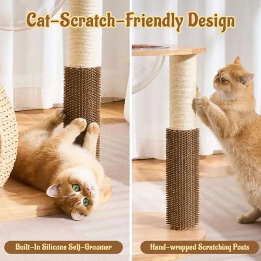 Cat Tree for Large Indoor Cats 38in H