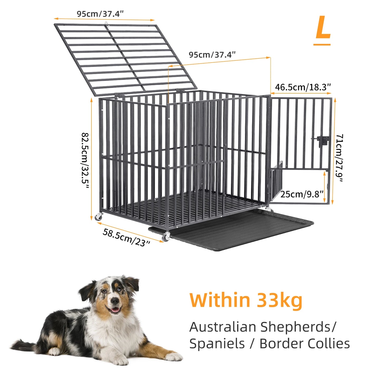 XXL XL Large Heavy Duty Dog Crate