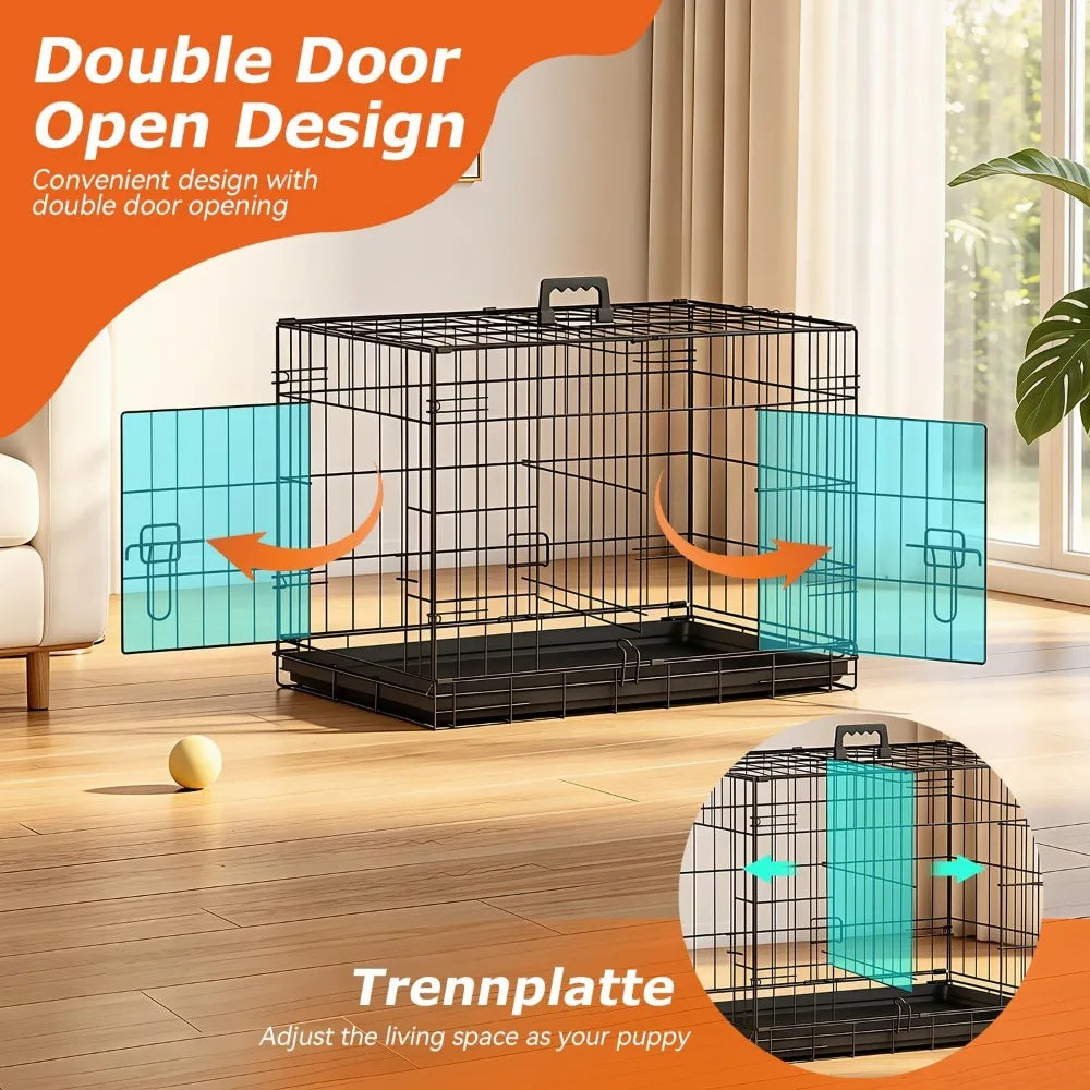 24-Inch Dog Crate for Small Dogs