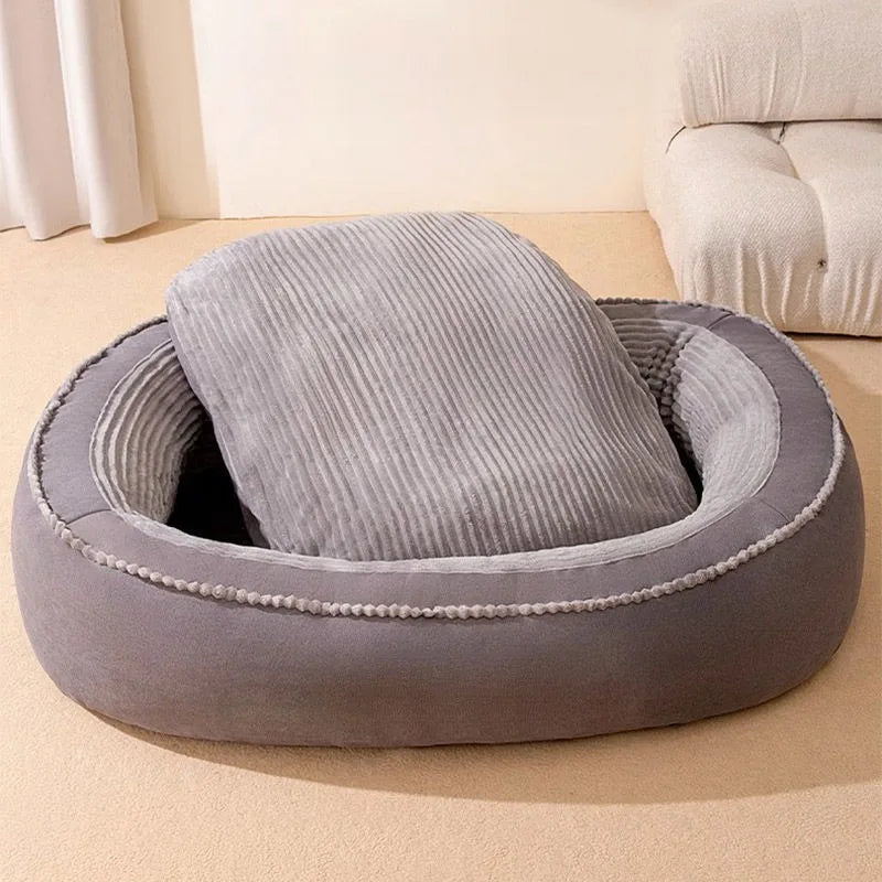 Pet Bed Comfortable Donut Round Washable