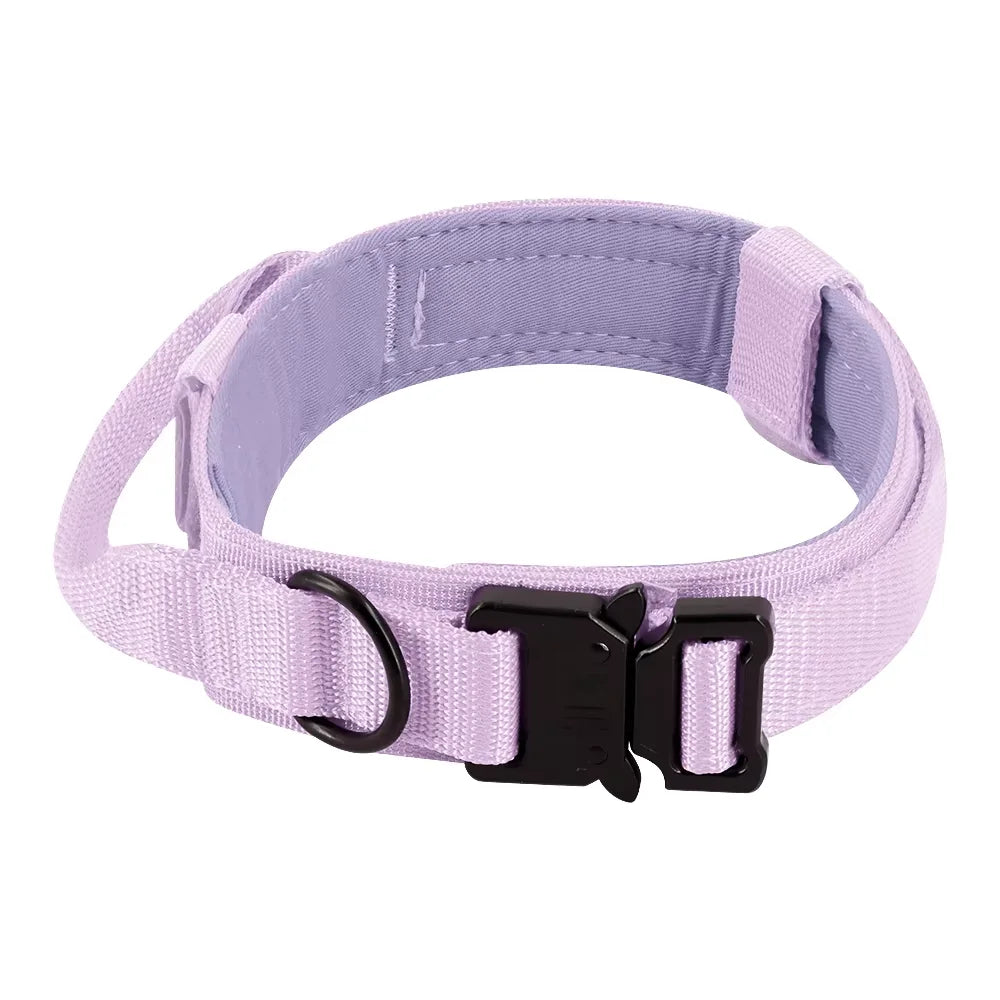 Dog Training Collar Adjustable Tactical W/ Leash