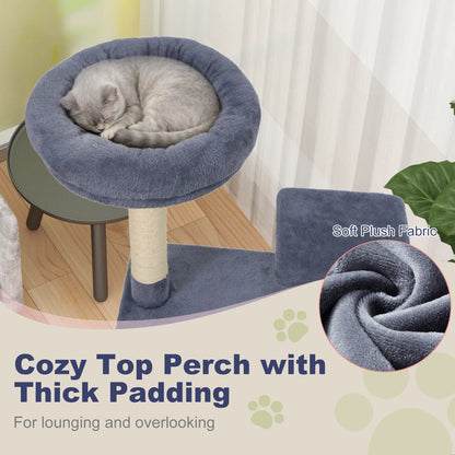 48 Inches Tall Cat Tree Multi-Level Kitten Tower with Large Condo Padded Top Perch