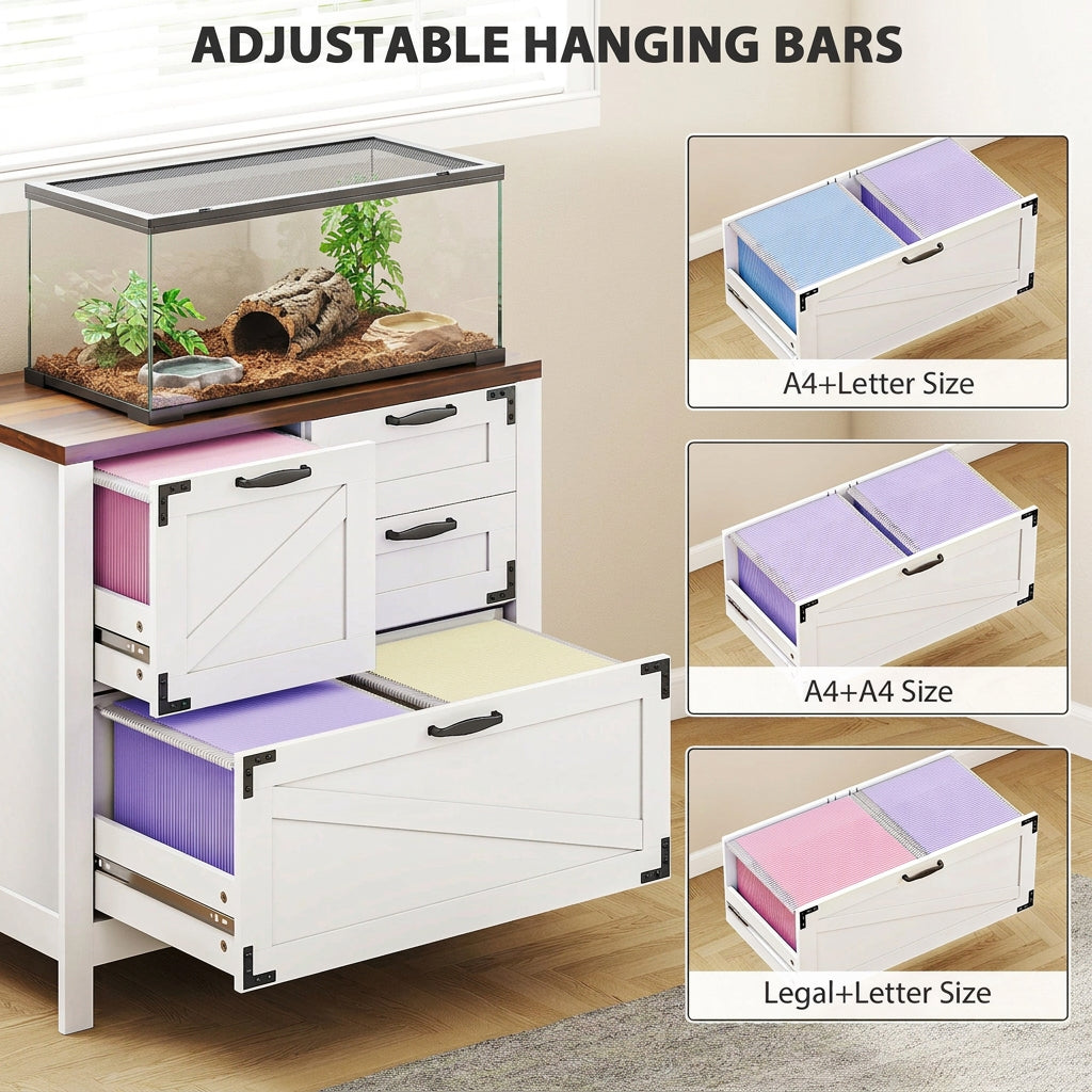Farmhouse 4-Drawer Habitat Stand & Keeper Supply Chest