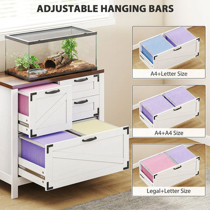 Farmhouse 4-Drawer Habitat Stand & Keeper Supply Chest