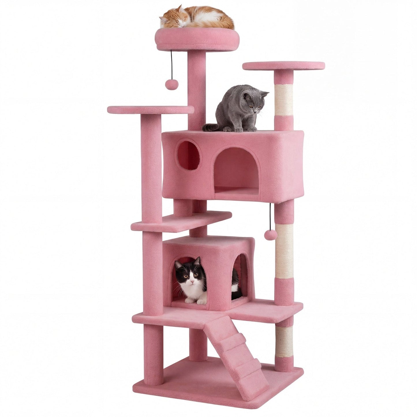 52 Inch Tall Cat Tree Tower for Indoor Cats