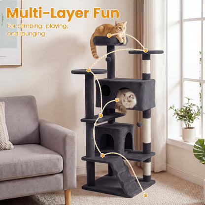 52 Inch Tall Cat Tree Tower for Indoor Cats