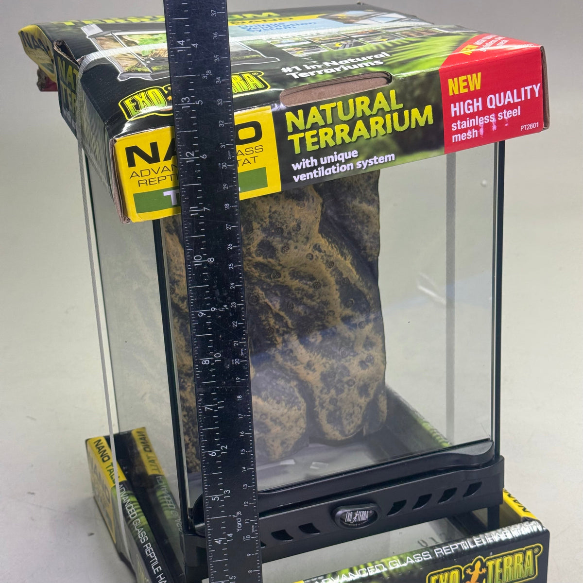 EXO-TERRA Natural Terrarium Advanced Reptile Habitat Sz 8" x 8" x 12" PT2601.BX
