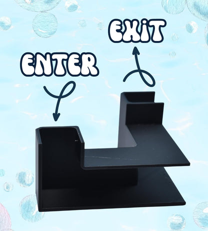 Chatelet Aquarium Underground XL Corner Tunnel | Fish & Shrimp Hideout for Aquariums | Unique Underground Viewing Tunnel | Made in USA