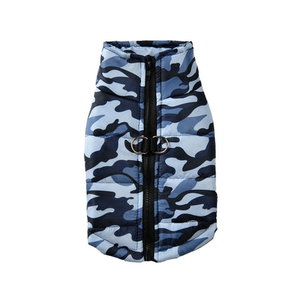 Pet Clothing Winter Thickened Dog Camouflage Clothes