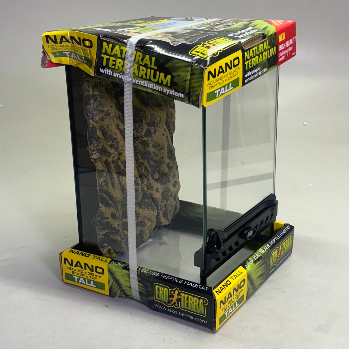 EXO-TERRA Natural Terrarium Advanced Reptile Habitat Sz 8" x 8" x 12" PT2601.BX