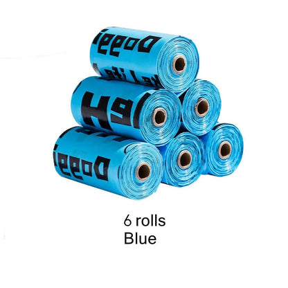 Biodegradable Pet Dog Poop Bags with Printing Outdoor Cleaning Poop Bag Pets Supplies for Dog Garbage Bag