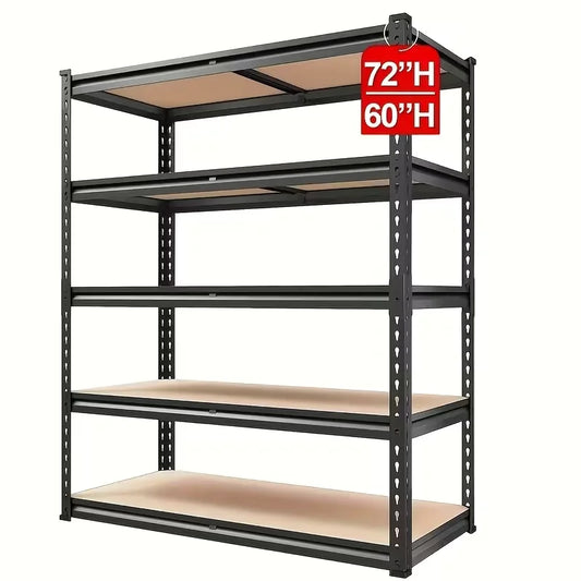 60/72 Inch Heavy-duty Metal Storage Rack