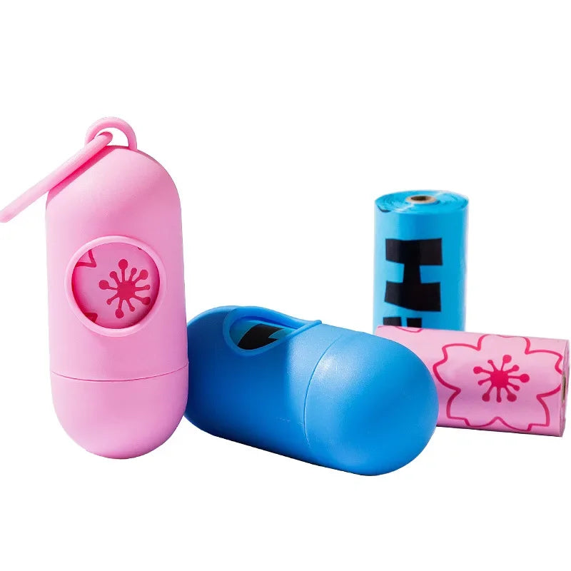 Biodegradable Pet Dog Poop Bags with Printing Outdoor Cleaning Poop Bag Pets Supplies for Dog Garbage Bag