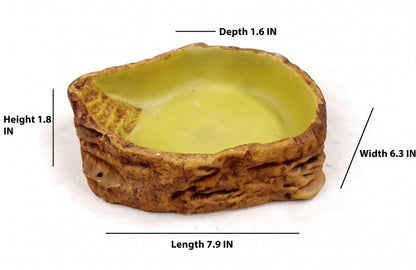 Natural Stepped Rock Reptile Basin & Feeder Series