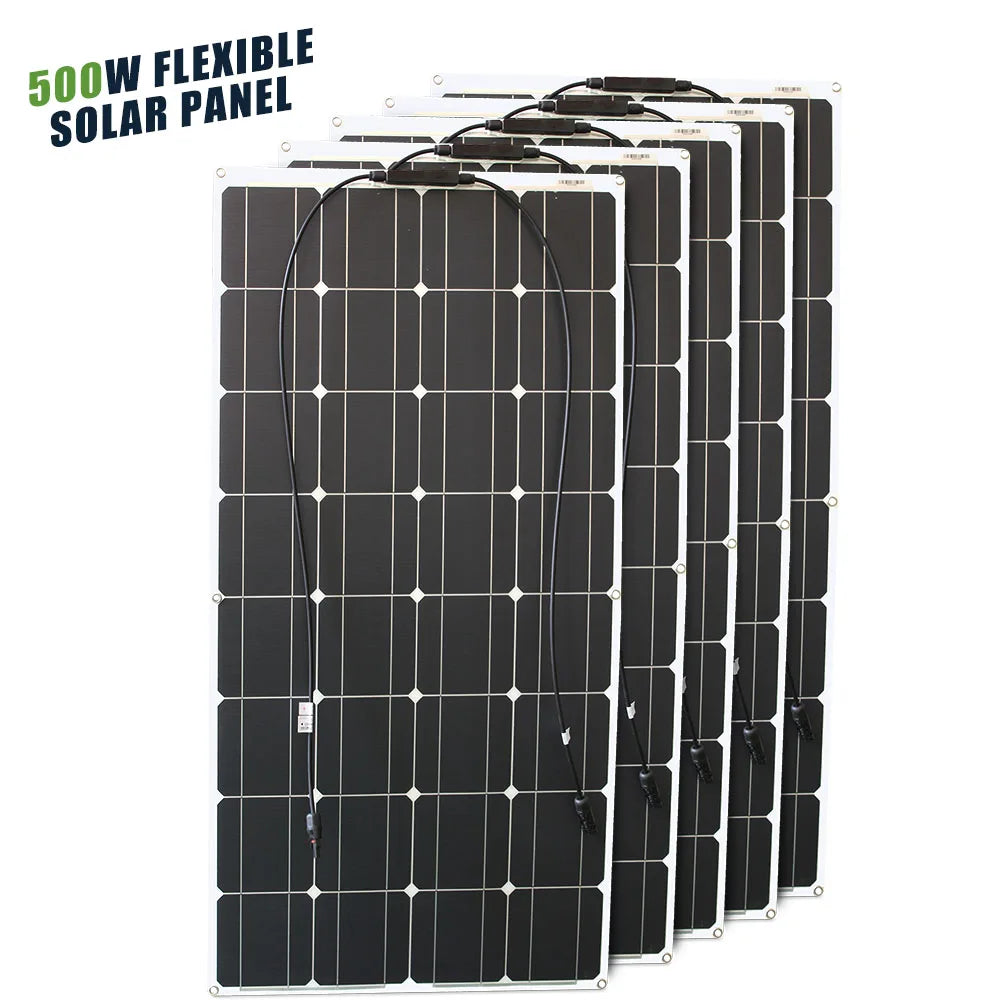 12V Flexible Solar Panel 600W 100W 200W 300W 400W 500W