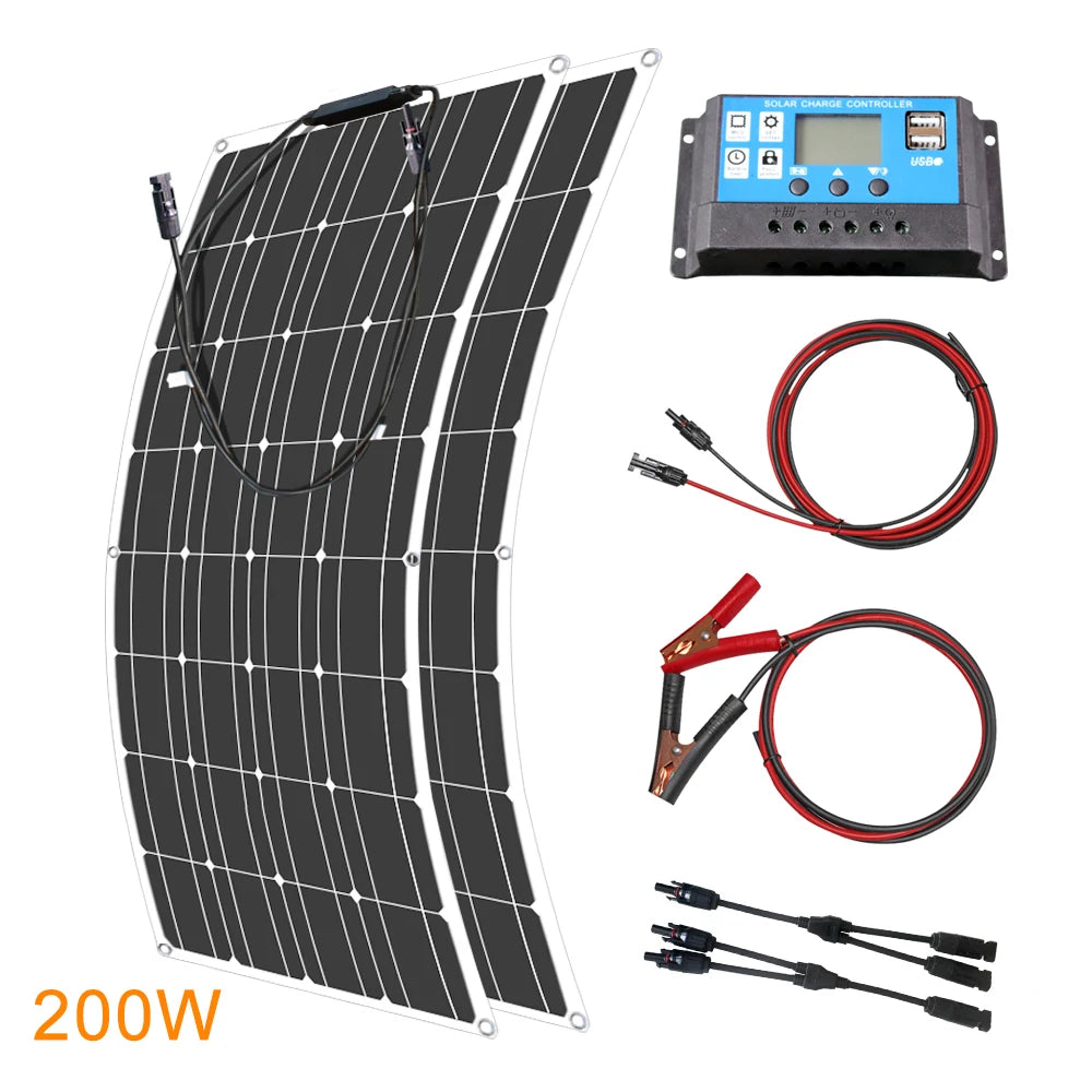 12V Flexible Solar Panel 600W 100W 200W 300W 400W 500W