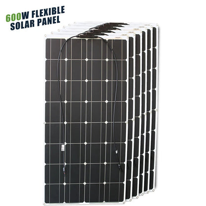 12V Flexible Solar Panel 600W 100W 200W 300W 400W 500W