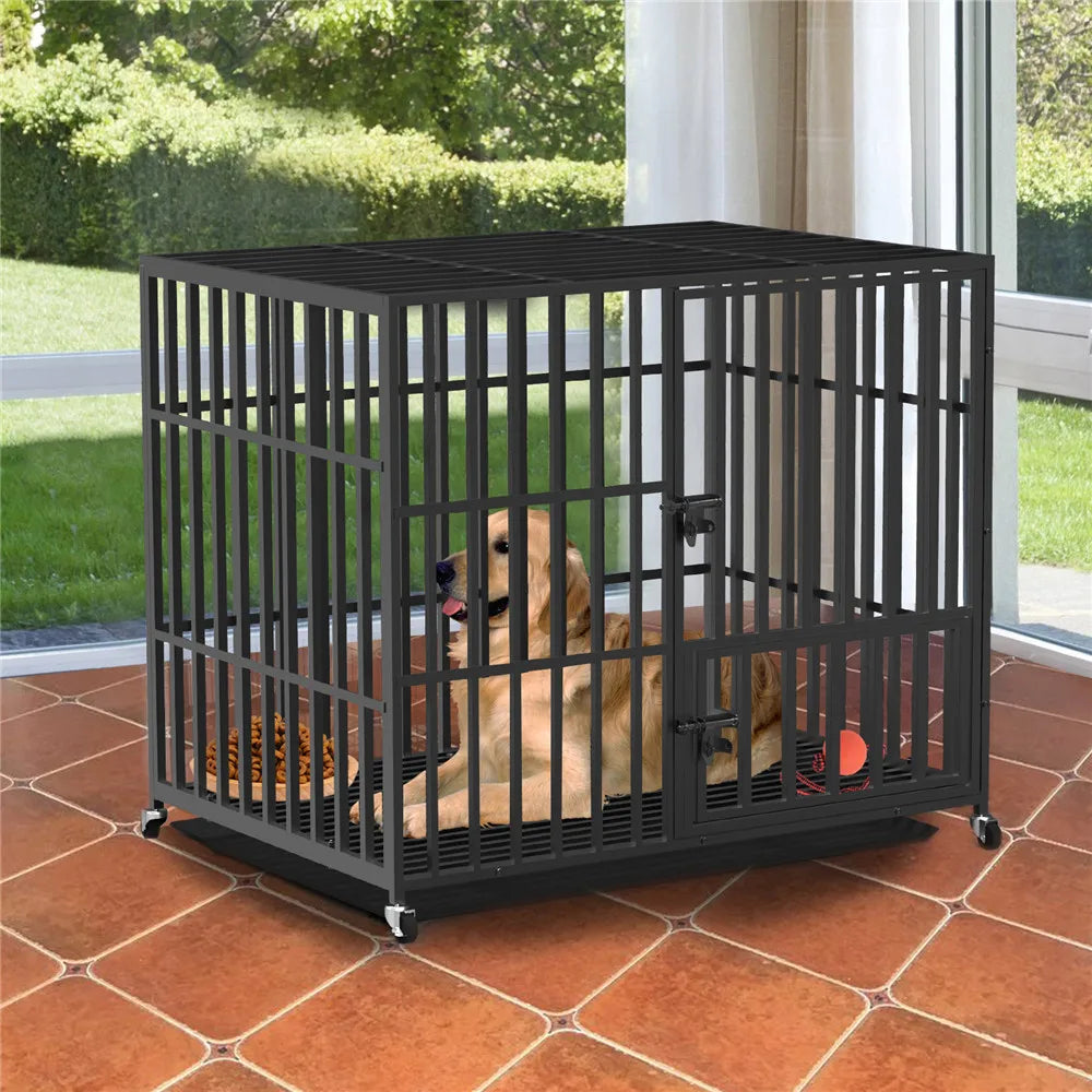 37” 42” 46” Heavy Duty Dog Cage Metal
