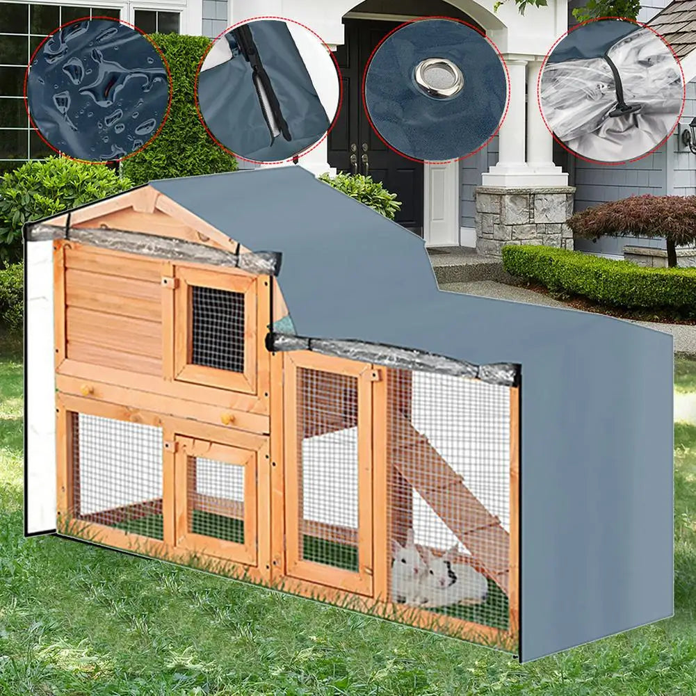 Rabbit Hutch Cover Cage Windproof Waterproof