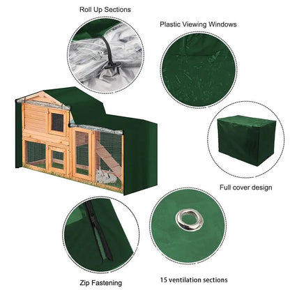 Rabbit Hutch Cover Cage Windproof Waterproof