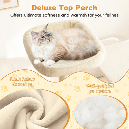 Large Cat Tree for Indoor Cats 63" Tall Cat Tower