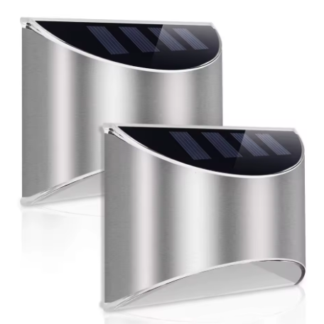 LED Dock & Deck Side Mount Lights - Solar Powered Light (2-Pack)