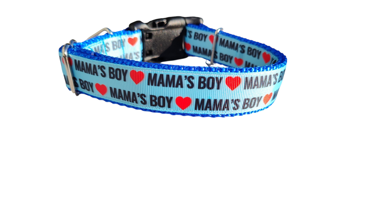 Mama's Boy Nylon Dog Collar