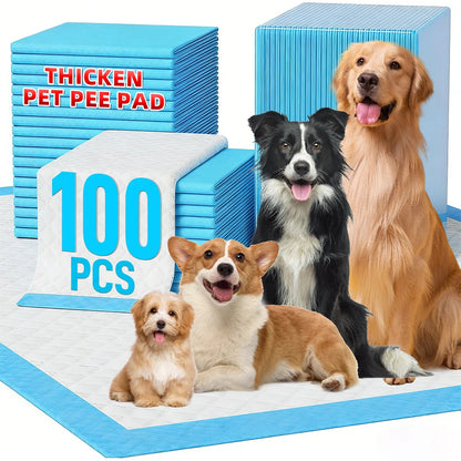 100pcs Super Absorbent Pet Training Pads,