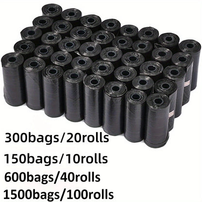300/1500pcs Dog Poop Bags, Durable Leak Proof