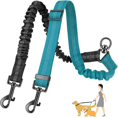 1.6ft Long Dual Dog Leash Attachment - Double Leashes