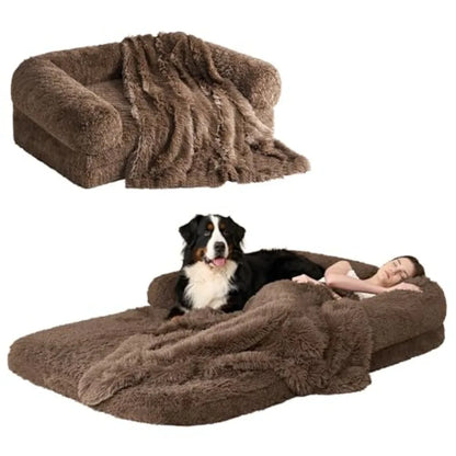Foldable XXL Dog Bed for Large Dog, 54"x38"x7.5"