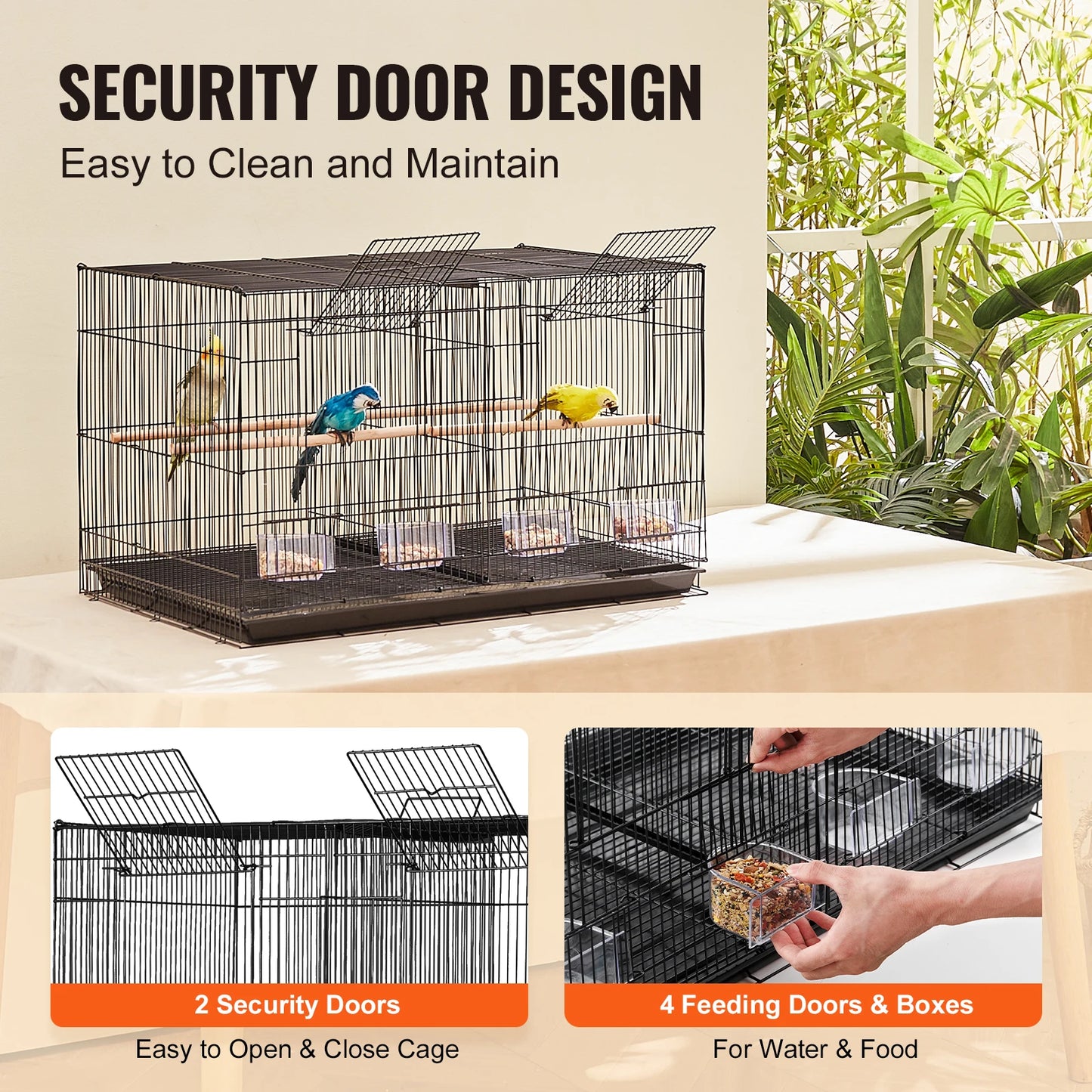30In Flight Bird Cage Stackable Divided Small Animal Cage