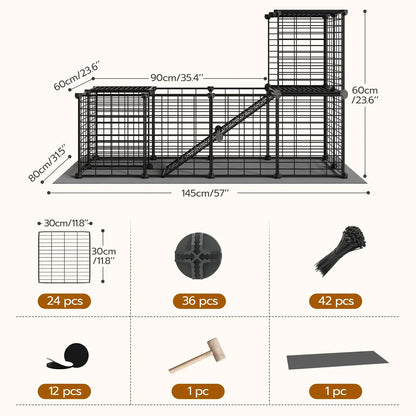 Guinea Pig Cage with Waterproof Mat