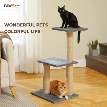 Cat tree Tower for Indoor Cats, Scratching Posts, Hammock, Top Perch