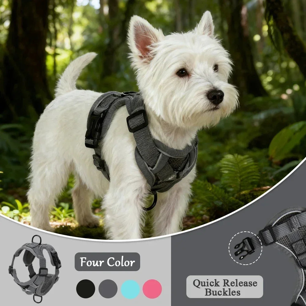 Pet Harness and Leash Set Reflective Walking Puppy Vest