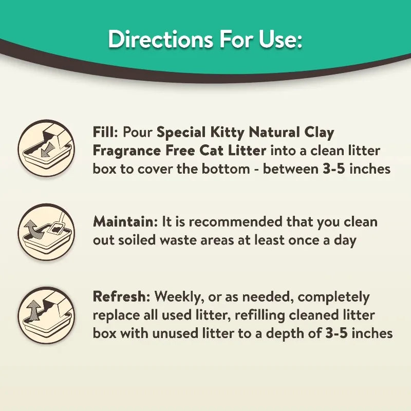 (2 pack) Clumping Clay Cat Litter, Fresh Scent, 20 lbs Jug