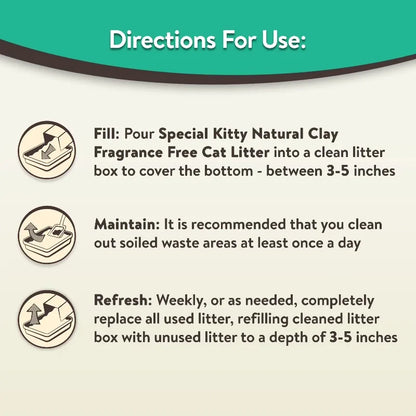 (2 pack) Clumping Clay Cat Litter, Fresh Scent, 20 lbs Jug