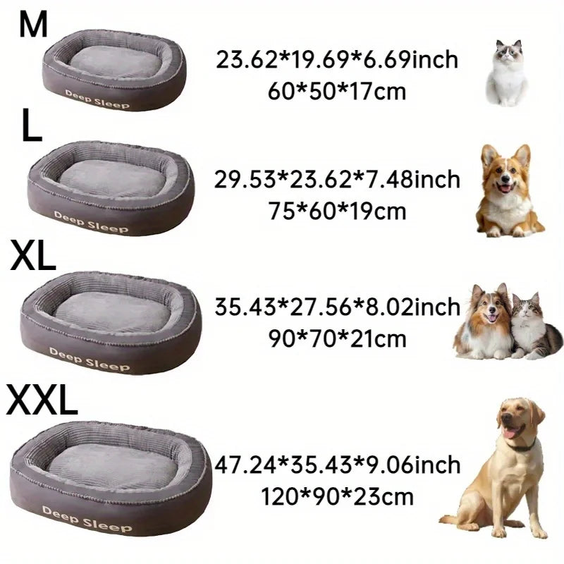 Pet Bed Comfortable Donut Round Washable