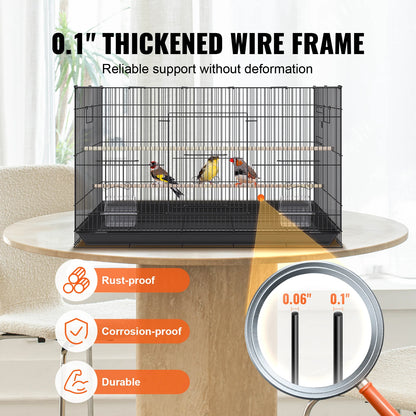 30inch Pet Bird Cage Metal Large Parakeet Cages