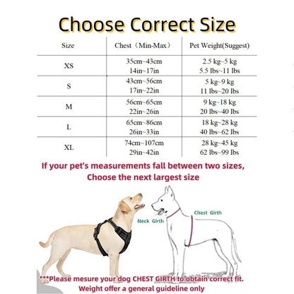 No-pull Strong Dog Harness Vest Harness for Dogs