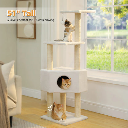 Cat Tree Tower with condo, House, Perch, Hammock,