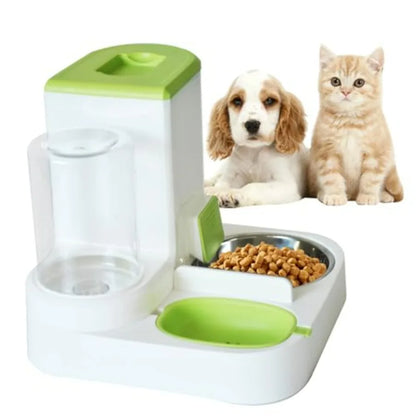 Automatic Cat Food and Water Dispenser Set 2 in 1,