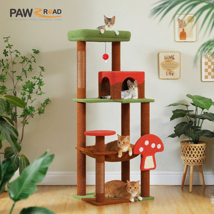 Multi-Level Cat Tree Tower with Condo Hammock