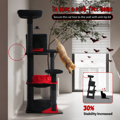 Gothic Cat Tree Tower for Indoor Cats