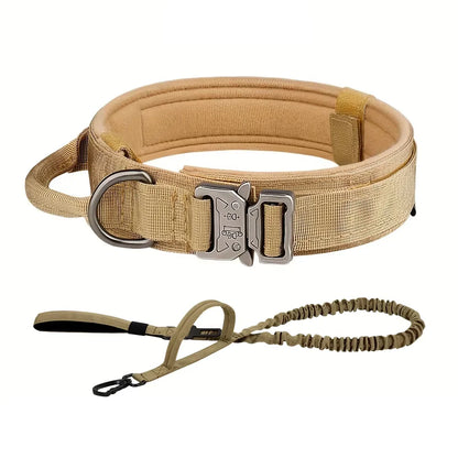 Dog Training Collar Adjustable Tactical W/ Leash