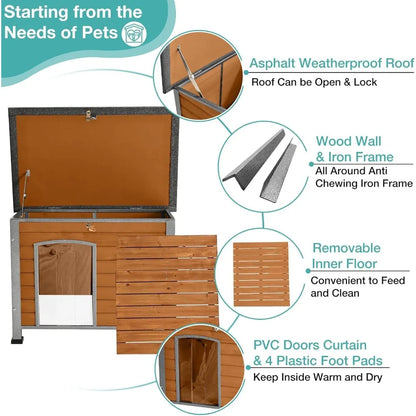 Outdoor Heated Doghouse